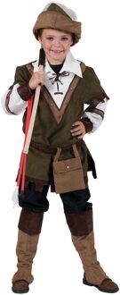 Robin Hood Kostuum Kind Donkergroen - Maat 128