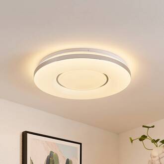 Robini LED plafondlamp, CCT, dimbaar wit, chroom