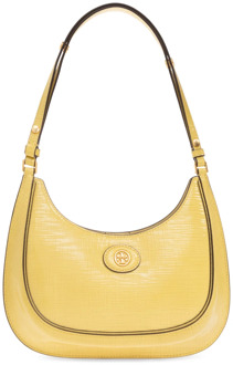 Robinson shoulder bag with logo Tory Burch , Yellow , Dames - ONE Size