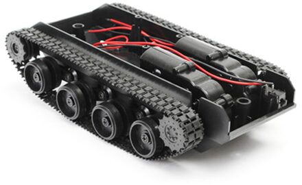 Robot Tank Smart Robot Tank Car Chassis Kit Rubber Track Crawler Voor Ar Dui Geen 130 Motor Diy Robot Speelgoed voor Kinderen 3-7V
