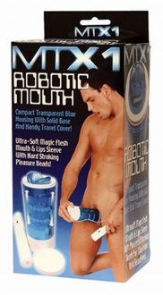 Robotic Mouth - Masturbator - Blauw - Ø 60 mm