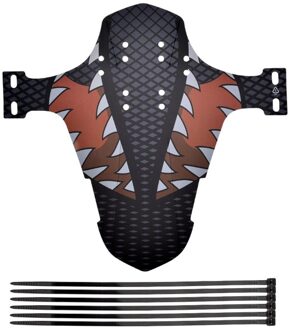 Robuust En Duurzaam Compact Fiets Spatbord Ultra-Dunne Voorvork Handig Mountainbike Regenkap tooth