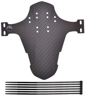 Robuust En Duurzaam Compact Fiets Spatbord Ultra-Dunne Voorvork Handig Mountainbike Regenkap zwart