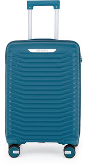 Robuuste harde koffer voor in de cabine 36 x 24 x 55 cm TSA-bagage Geschikt voor Easyjet, Ryanair, Wizzair Blauw - S