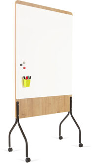 Rocada Natural verrijdbaar whiteboard - Magnetisch - 100 x 120 cm Wit