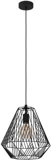 Roccamena 1 Hanglamp - E27 - Ø 61,5 cm - Zwart