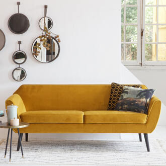 Rocco 2-zitsbank - Velvet - Oker Geel