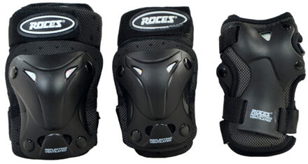 Roces Geventileerde schaatsbeschermers voor kinderen (set van 6) Zwart