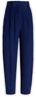 Rochas Tapered Trousers Rochas , Blue , Dames - XS