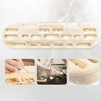 Rock Climbing Board Wooden Climbing Fingerboard Rock Climbing Finger Training Board Wood Grips Indoor Rock Climbing Hangboard