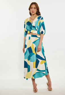 Rock Dames Blauw Veelkleurig Blauw Multi