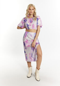 Rock Dames Lila veelkleurig - XS