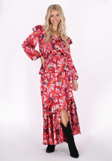 Rock Dames Roze Veelkleurig - L