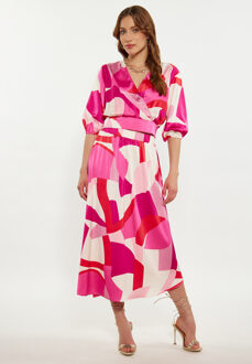 Rock Dames Roze Veelkleurig