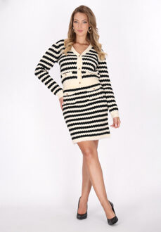 Rock Dames zwart en wit - maat Zwart en Gebroken Wit