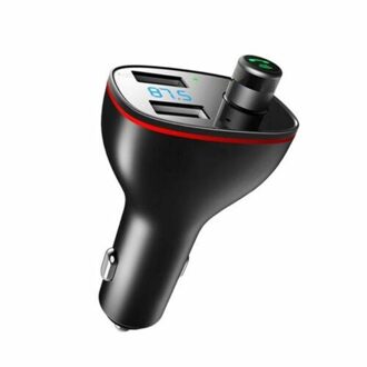 Rock Dual Usb Autolader B300 Bluetooth 4.2 Fm-zender Digitale 3.4A Intelligente Distributie Stroom Fast Quick Opladen