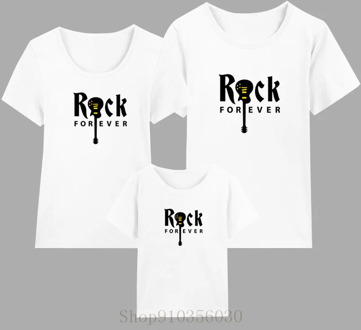 rock gitarre forever rock guitar baby girl clothes tee twinning mother and dad mom and son twinning mother and daughter