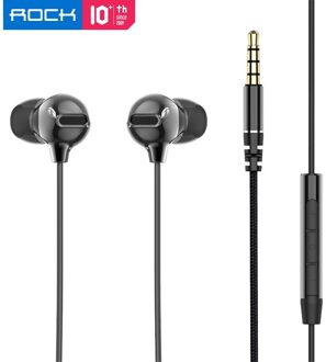 Rock In-Oor Zirkoon Stereo Oortelefoon 3.5Mm Aux Headset Met Microfoon Evenwichtige Meeslepende Bass Oortelefoon Voor Sumsung Xiaomi наушники