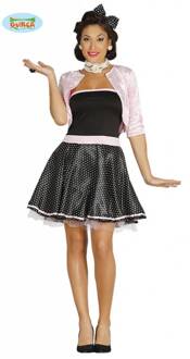 Rock 'n roll 50's kostuum dame Roze