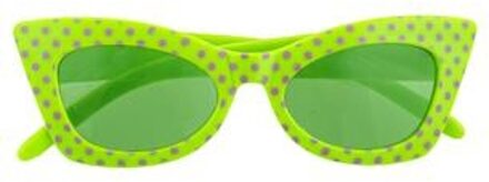 Rock 'n Roll Bril Fluor Groen