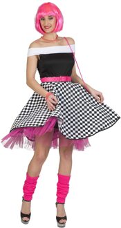 Rock 'n Roll Rok Zwart/Wit Multikleur - Print