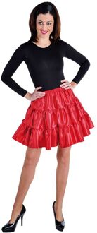 Rock & Roll Kostuum | Rock Around The Clock Volangen Rok Rood Vrouw | Large | Kerst | Verkleedkleding