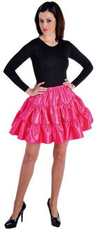 Rock & Roll Kostuum | Rock Around The Clock Volangen Rok Roze Vrouw | XL | Carnaval kostuum | Verkleedkleding