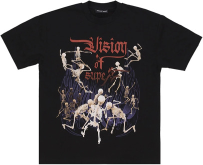 Rock Skull Tee - Streetwear Collectie Vision OF Super , Black , Heren - Xl,L,M