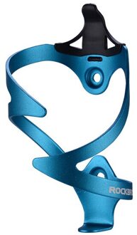 Rockbros 3D Fiets Ultralight Aluminium Fles Houder Fiets Bidonhouder Houder Mtb Mountain Road Fietsen Accessoires Bilateral blauw