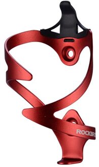 Rockbros 3D Fiets Ultralight Aluminium Fles Houder Fiets Bidonhouder Houder Mtb Mountain Road Fietsen Accessoires Bilateral rood