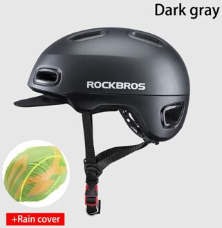 Rockbros Eps Integraal Gegoten Helm Bike Unisex Ademend Shockproof Fietsen Fiets Helm Verstelbare Hoed Fietsen Apparatuur WT-09TI rain hoes