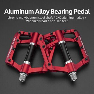 Rockbros Ultralight Mtb Fiets Pedalen Bmx Dh Fiets Aluminium Legering Pedaal As 9/16 "Cr Mo Spindel Fietsen Sealed Bearing pedalen 2020-12CRD