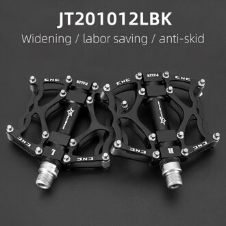 Rockbros Ultralight Mtb Fiets Pedalen Bmx Dh Fiets Aluminium Legering Pedaal As 9/16 "Cr Mo Spindel Fietsen Sealed Bearing pedalen JT201012LBK