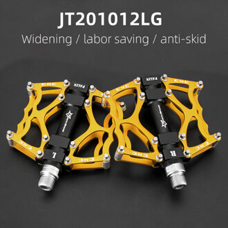 Rockbros Ultralight Mtb Fiets Pedalen Bmx Dh Fiets Aluminium Legering Pedaal As 9/16 "Cr Mo Spindel Fietsen Sealed Bearing pedalen JT201012LG