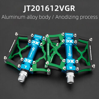 Rockbros Ultralight Mtb Fiets Pedalen Bmx Dh Fiets Aluminium Legering Pedaal As 9/16 "Cr Mo Spindel Fietsen Sealed Bearing pedalen JT201612VGR