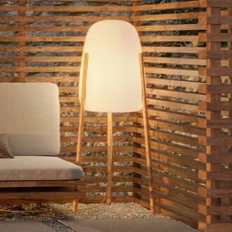 Rocket 145 vloerlamp In & Uit Licht hout, wit