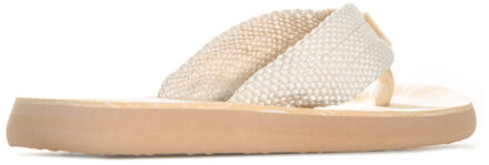 Rocket Dog Adios teenslippers voor dames, crèmekleur - EU 42 / UK 8