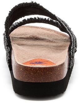 Rocket Dog Aruba Raffia Textiel Damessandalen Zwart - EU 40.5 / UK 7