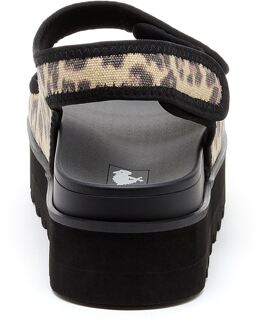 Rocket Dog Balmy Dexter Textiele Dames Sandalen In Het Bruin/Zwart - maat