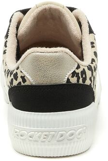 Rocket Dog Cheery Geblokt Katoen Damestrainers Zwart/Naturaal - maat EU 38 / UK 5 Veelkleurig