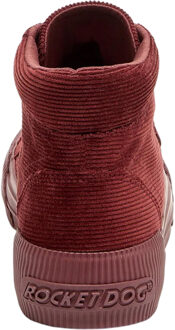 Rocket Dog Dames Cheery Corduroy Hoge Sneakers (Bordeaux) Bourgogne