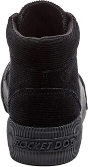 Rocket Dog Dames Cheery Corduroy Hoogtop Sneakers (Zwart) - maat