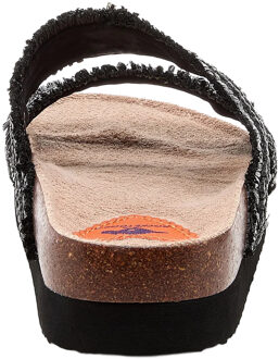 Rocket Dog Dames/Dames Aruba Raffia Teenslippers (Zwart) - EU 42 / UK 8