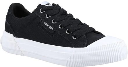 Rocket Dog Dames/dames Cheery 12A Canvas Trainers (Zwart) - maat EU 40.5 / UK 7
