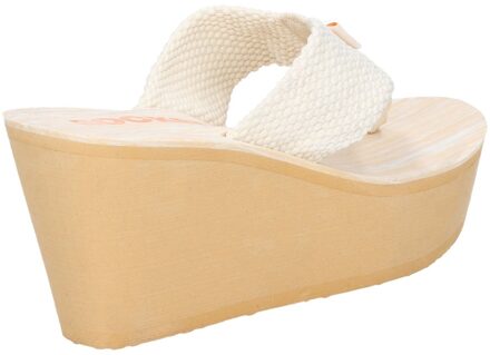 Rocket Dog Dames/dames duikers Webbing Slip On Wedge Sandalen (Crème) - EU 42 / UK 8