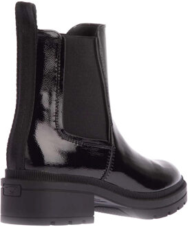 Rocket Dog Dames/Dames Iggie Patent Faux Leren Chelsea Laarzen (Zwart)