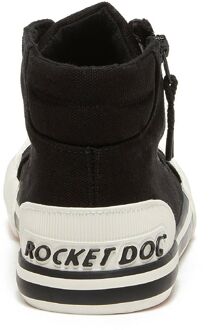 Rocket Dog Dames/dames Jazzin Hi Trainers (Zwart)