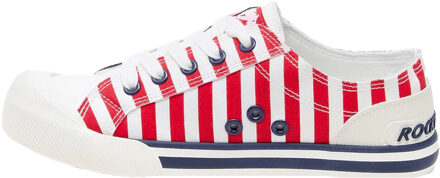 Rocket Dog Dames/Dames Jazzin Spangle Trainers (Rood, Wit, Marine) - EU 38 / UK 5