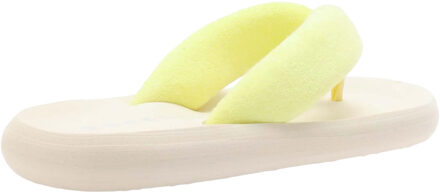 Rocket Dog Dames/Dames Sunset Puff teenslippers (Geel)