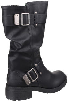 Rocket Dog Dames/dames Trumble Faux Leather Biker Laarzen (Zwart) - maat